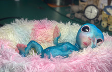 Load image into Gallery viewer, CUSTOM BLUE Full body silicone fantasy alien baby (girl/ boy/ non gender)
