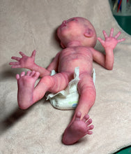 Load image into Gallery viewer, CUSTOM Prototype full body Silicone premature baby doll Amelia (baby girl ) in soft blend with armatures
