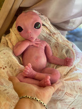Load image into Gallery viewer, Full body silicone fantasy alien 15” baby girl
