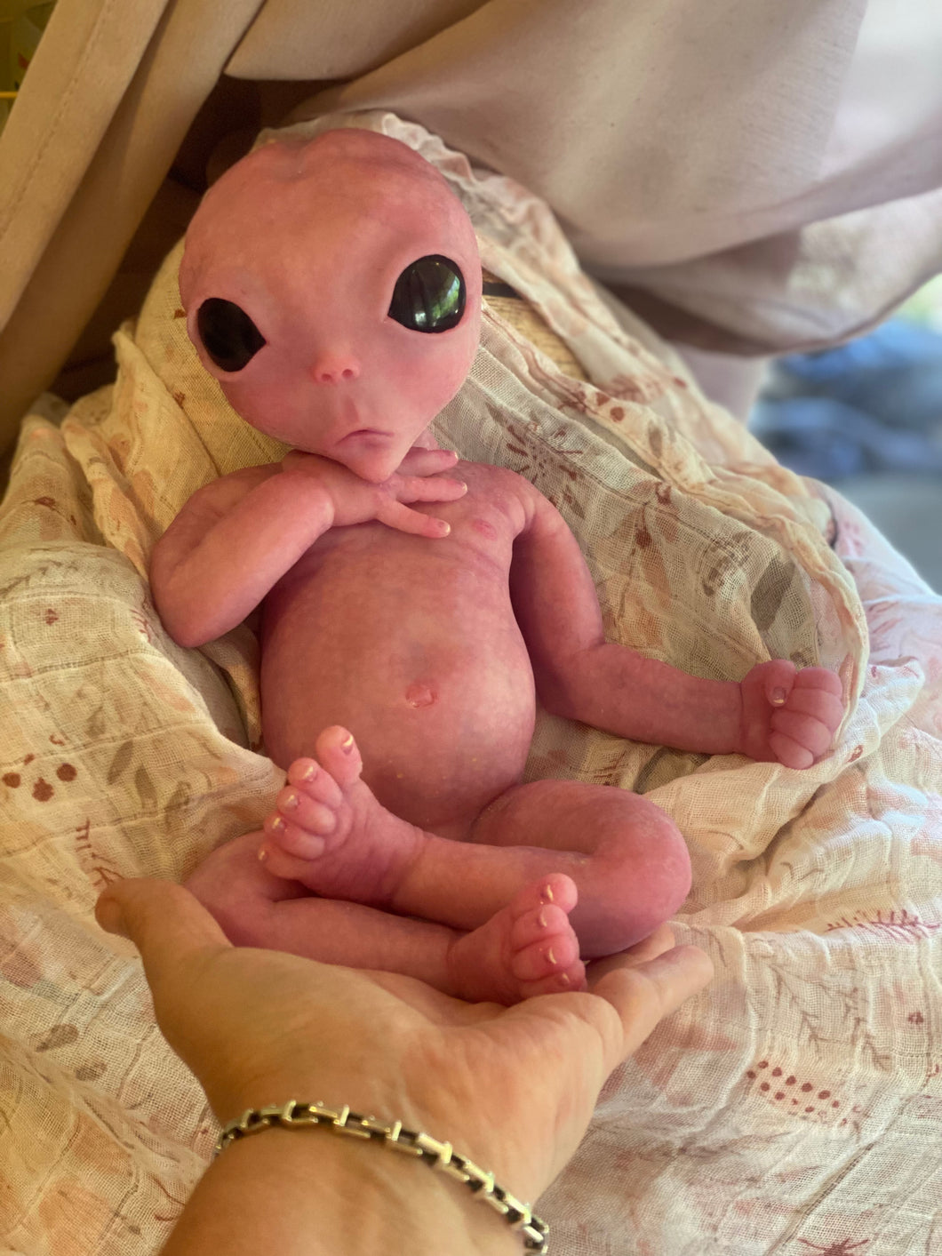 Full body silicone fantasy alien 15” baby girl