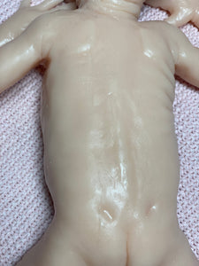 Custom Blank (unpainted) full body silicone premature baby girl kit Amelia (baby girl ) in soft blend