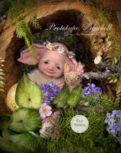 Load image into Gallery viewer, BLANK vinyl kit Bluebell by Viviane Aleluia (includes: vinyl head, full limbs, non gender belly plate, fabric body &amp; SHIPPING)

