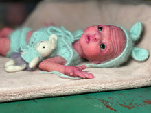 Load image into Gallery viewer, CUSTOM Prototype full body Silicone premature baby doll Amelia (baby girl ) in soft blend with armatures
