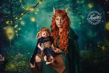 Load image into Gallery viewer, BLANK vinyl kit Bluebell by Viviane Aleluia (includes: vinyl head, full limbs, non gender belly plate, fabric body &amp; SHIPPING)
