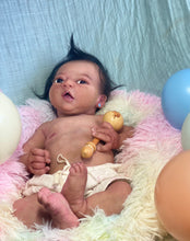 Load image into Gallery viewer, CUSTOM Full body silicone baby girl Zinzi with armatures &amp; HAIR
