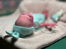 Load image into Gallery viewer, CUSTOM Prototype full body Silicone premature baby doll Amelia (baby girl ) in soft blend with armatures
