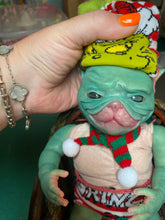 Load image into Gallery viewer, AVAILABLE Reborn fantasy vinyl baby Ozzy by Nadine Dolotova (Grinch / Werewolf / Elf inspired)
