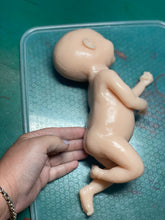 Load image into Gallery viewer, Custom Blank (unpainted) full body silicone mini kit Sallie (baby girl ) in soft blend
