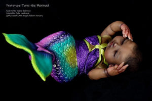 Reborn fantasy vinyl kit Tarni the mermaid by Nadine Dolotova