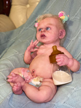 Load image into Gallery viewer, AVAILABLE Full body silicone baby girl Rihanna in soft blend

