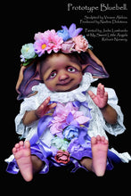 Load image into Gallery viewer, BLANK vinyl kit Bluebell by Viviane Aleluia (includes: vinyl head, full limbs, non gender belly plate, fabric body &amp; SHIPPING)
