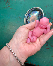 Load image into Gallery viewer, AVAILABLE full body silicone mini kit Milly 4.5” in super soft blend asleep bald
