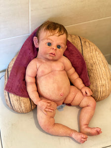 AVAILABLE Full body silicone baby boy Ryan in soft blend