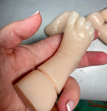 Load image into Gallery viewer, CUSTOM BLANK 1/4 silicone limbs from Wendy kit by Viviane Aleluia (includes: 1/4 silicone limbs only)
