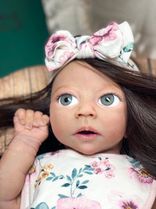 NOT AVAILABLE (price includes hair) full body silicone baby girl Charlotte