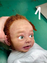 Load image into Gallery viewer, AVAILABLE Full body silicone baby boy Blu’ with armatures WITH HAIR
