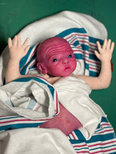 Load image into Gallery viewer, CUSTOM PROTOTYPE silicone cuddle baby Amelia in soft blend (including non gender silicone tummy plate)
