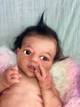Load image into Gallery viewer, CUSTOM Full body silicone baby girl Zinzi with armatures &amp; HAIR
