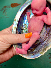 Load image into Gallery viewer, AVAILABLE full body silicone mini baby Lucas in soft blend asleep bald
