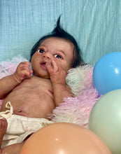 Load image into Gallery viewer, CUSTOM Full body silicone baby girl Zinzi with armatures &amp; HAIR
