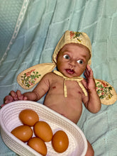 Load image into Gallery viewer, AVAILABLE Full body silicone baby boy Blu’ with armatures WITH HAIR

