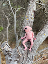 Load image into Gallery viewer, CUSTOM Full body silicone mini baby girl Alien  in super soft blend 9.4”

