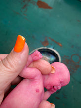 Load image into Gallery viewer, AVAILABLE full body silicone mini baby Lucas in soft blend asleep bald
