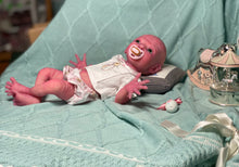 Load image into Gallery viewer, CUSTOM Prototype full body Silicone premature baby doll Amelia (baby girl ) in soft blend with armatures
