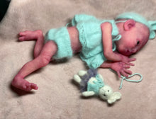 Load image into Gallery viewer, CUSTOM Prototype full body Silicone premature baby doll Amelia (baby girl ) in soft blend with armatures
