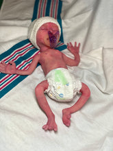 Load image into Gallery viewer, AVAILABLE Full body silicone baby girl crier 12&quot; ROOTED
