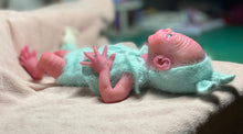 Load image into Gallery viewer, CUSTOM Prototype full body Silicone premature baby doll Amelia (baby girl ) in soft blend with armatures
