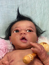 Load image into Gallery viewer, CUSTOM Full body silicone baby girl Zinzi with armatures &amp; HAIR
