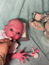 Load image into Gallery viewer, CUSTOM Prototype full body Silicone premature baby doll Amelia (baby girl ) in soft blend with armatures
