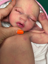Load image into Gallery viewer, AVAILABLE full body silicone baby fairy LILA in soft blend BALD
