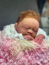 Load image into Gallery viewer, AVAILABLE silicone baby doll Romy soft blend platinum cure silicone WITH HAIR (Copy)
