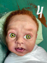 Load image into Gallery viewer, AVAILABLE Full body silicone baby boy Blu’ with armatures WITH HAIR
