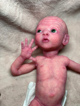 Load image into Gallery viewer, CUSTOM Prototype full body Silicone premature baby doll Amelia (baby girl ) in soft blend with armatures
