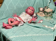 Load image into Gallery viewer, CUSTOM Prototype full body Silicone premature baby doll Amelia (baby girl ) in soft blend with armatures
