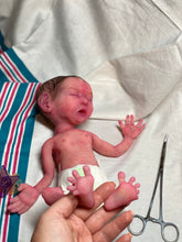 Load image into Gallery viewer, AVAILABLE Full body silicone baby girl crier 12&quot; ROOTED

