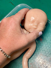 Load image into Gallery viewer, Custom Blank (unpainted) full body silicone mini kit Sallie (baby girl ) in soft blend
