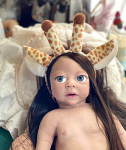 NOT AVAILABLE (price includes hair) full body silicone baby girl Charlotte