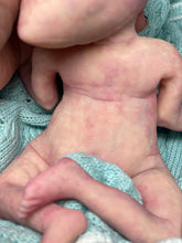 Load image into Gallery viewer, CUSTOM Full body silicone mini baby girl Alien  in super soft blend 9.4”
