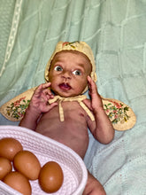 Load image into Gallery viewer, AVAILABLE Full body silicone baby boy Blu’ with armatures WITH HAIR
