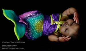 Reborn fantasy vinyl kit Tarni the mermaid by Nadine Dolotova