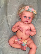 Load image into Gallery viewer, AVAILABLE Full body silicone baby girl Rihanna in soft blend
