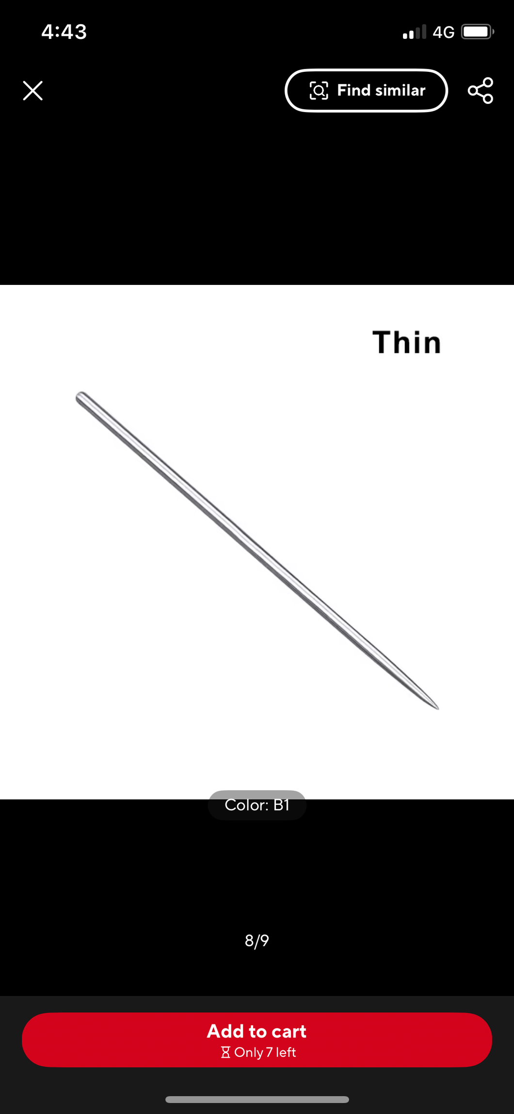 Sculpting tool (thin needle)