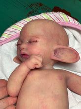 Load image into Gallery viewer, AVAILABLE full body silicone baby fairy LILA in soft blend BALD
