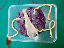 Load image into Gallery viewer, Fake silicone placenta with attached umbilical cords - Painted &amp; glazed  (soft blend platinum cure silicone)
