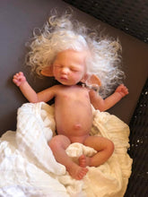 Load image into Gallery viewer, Custom full body silicone baby fairy LILA in soft blend WITH HAIR

