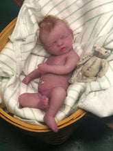 Load image into Gallery viewer, CUSTOM Full body silicone ULTRA soft mini kit Kenzo 8” in super soft blend with 3D skin effect, rooted
